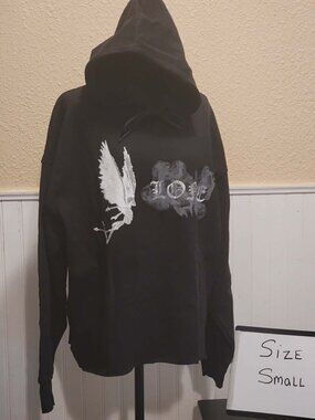 Black Graphic Hoodie Size Small